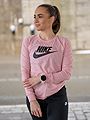 Nike Essential Long Sleeve Tee Pink Glaze / Black