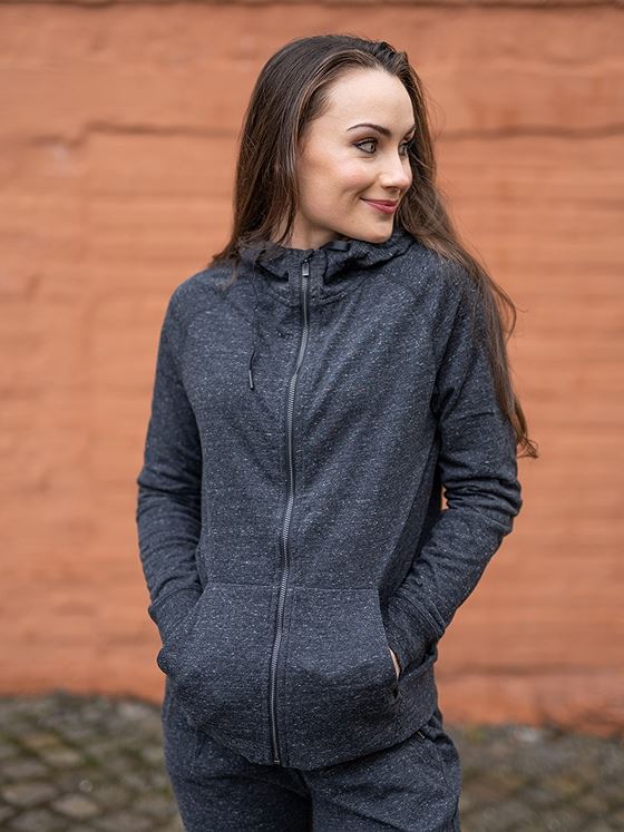 Athlecia Chestine Melange Sweat Hoody Dark Grey Melange