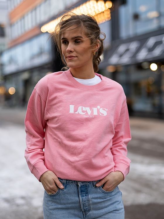 Levis Graphic Standard Crew Peony