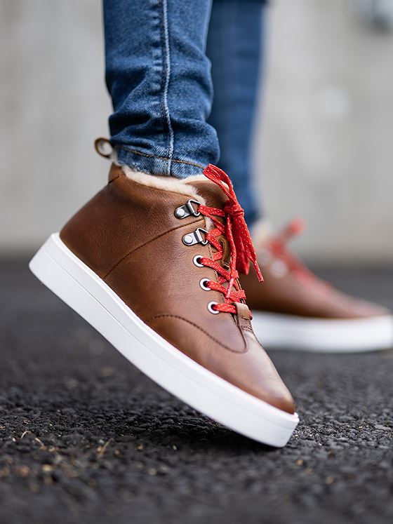 Clarks Hero Hiker Dark Tan Leather