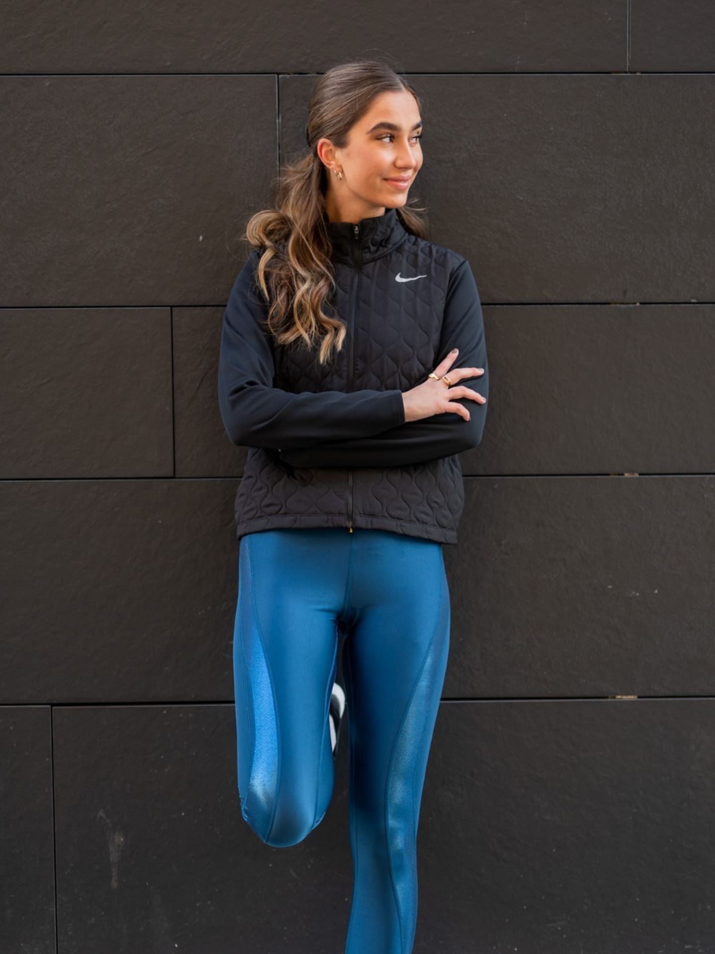 nike icon clash fast leggings blue