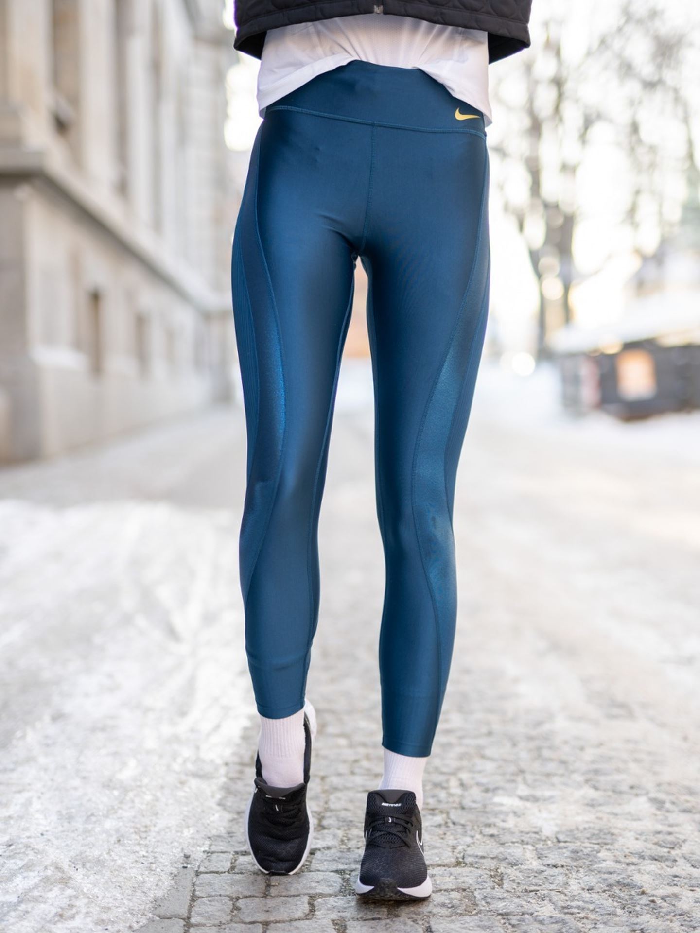 nike icon clash fast leggings blue