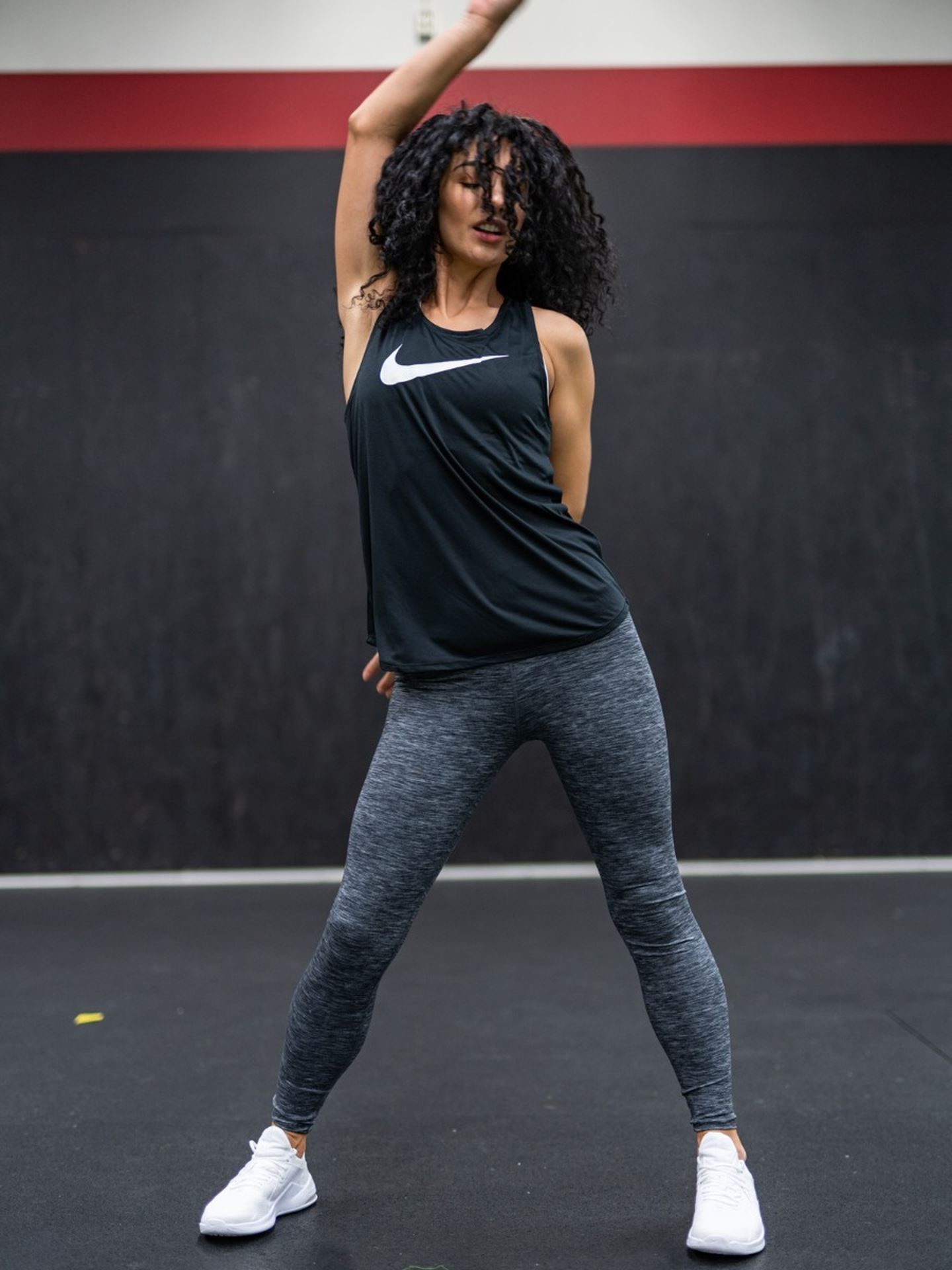 Grå hotsell nike tights