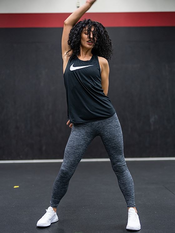 Nike One Luxe Mid Rise Heathered Tights Black/ Grey