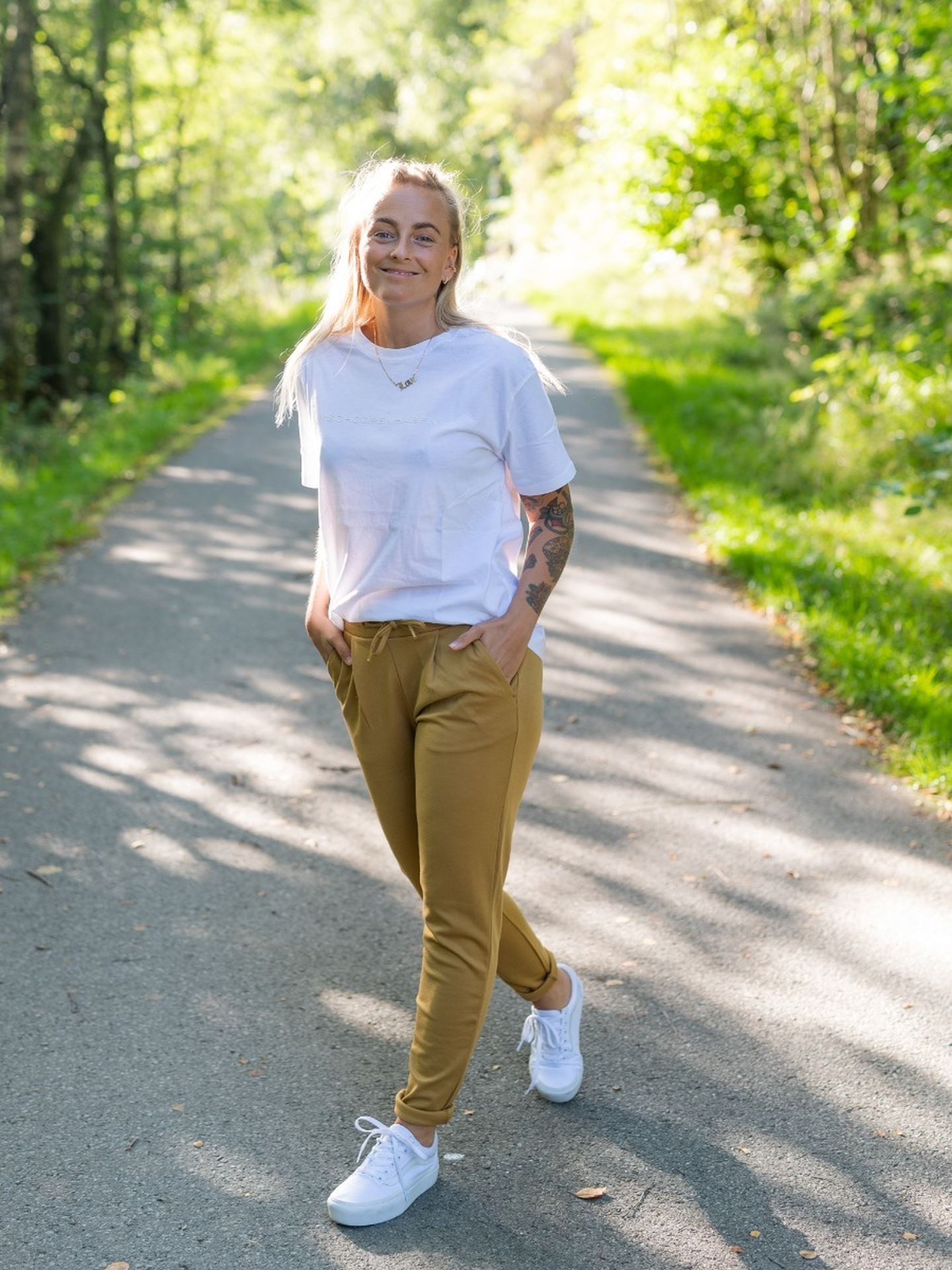 Ichi Kate Pant Long Bronze Mist