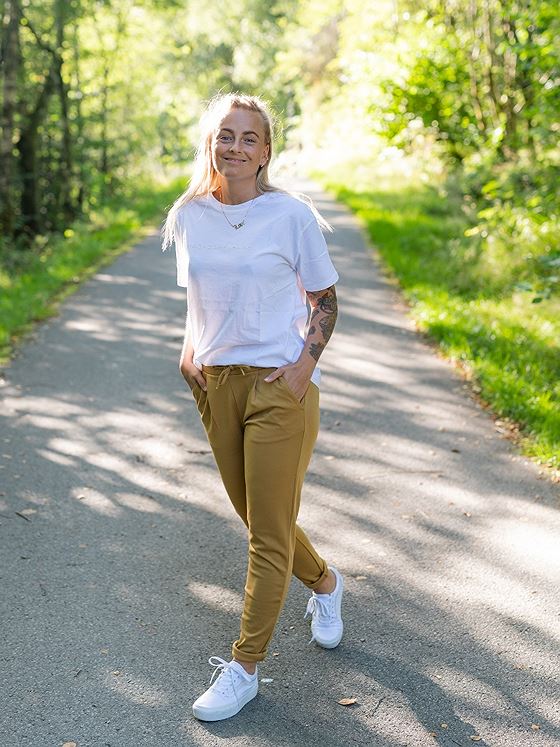 Ichi Kate Pant Long Bronze Mist