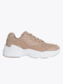 Athlecia Chunky Leather Trainers Nude