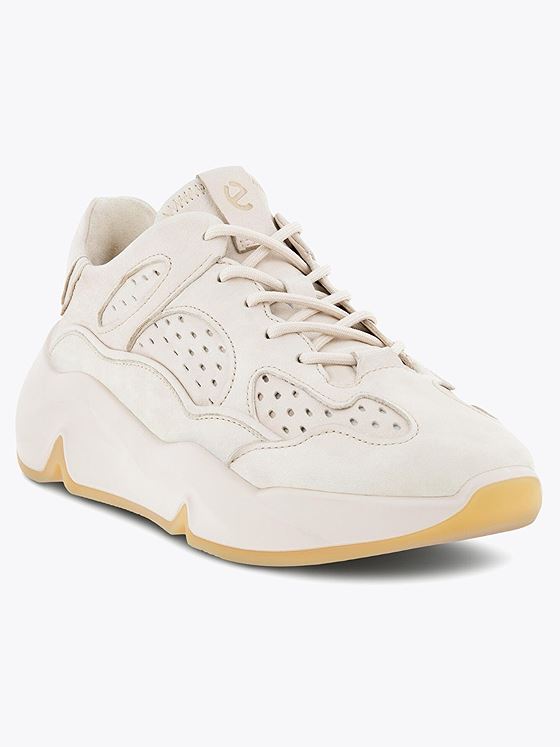 ECCO Chunky Sneaker Laced Shoe Limestone
