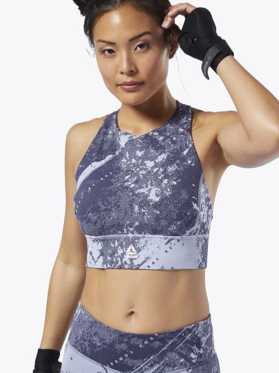 Reebok Cbt Jacquard Bralet Dendus Denim Dust