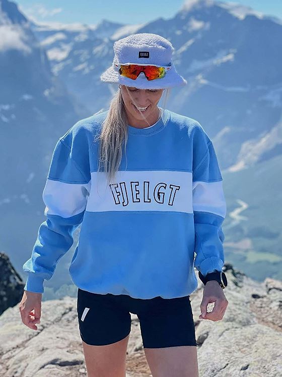 Fjelgt Stripe Genser Blue