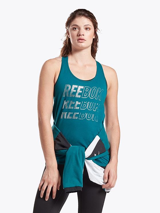 Reebok SH Graphic Tank Heritage teal