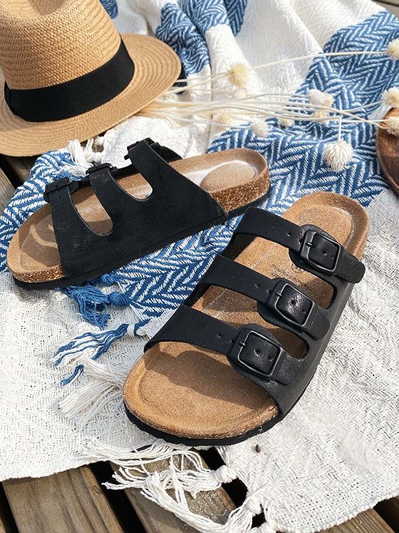 Fort Lauderdale Santa Cork Sandals Sort