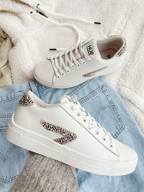 HUB Hook Z Leather Off white/ Cheetah
