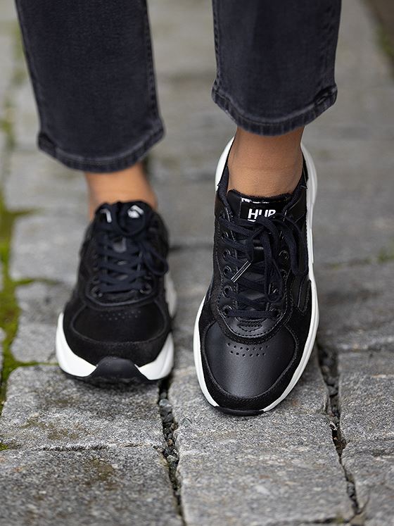 HUB Rock Leather Suede Black/ Offwhite