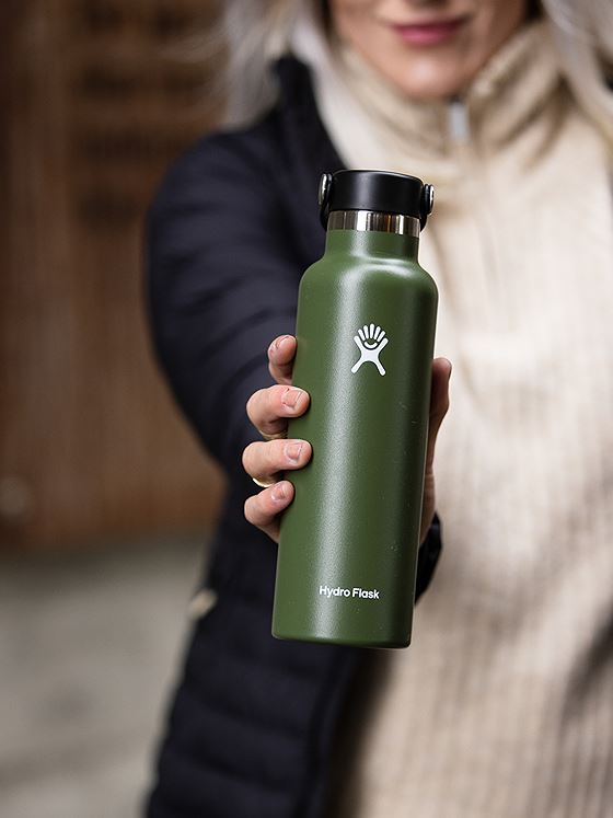 Hydro Flask 21 Oz Standard Mouth w/Flex Cap Olive