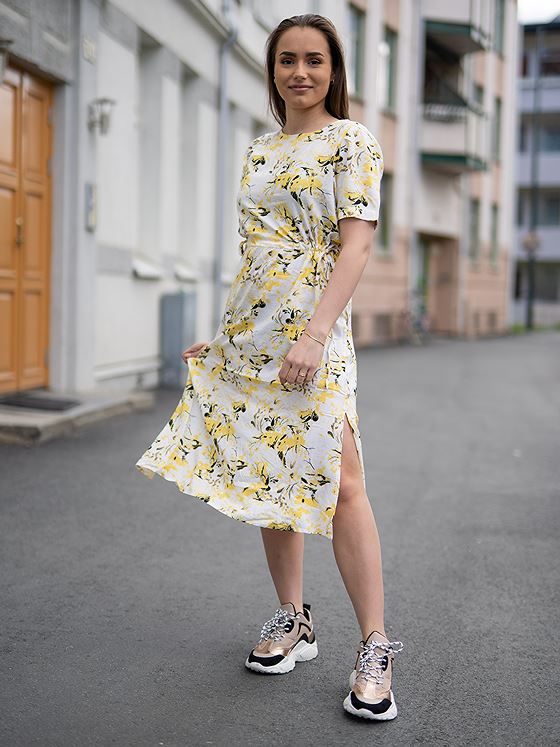 Ichi Vera Dress 15 Yarrow