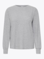Ichi Kyla Long Sleeve Grey Melange