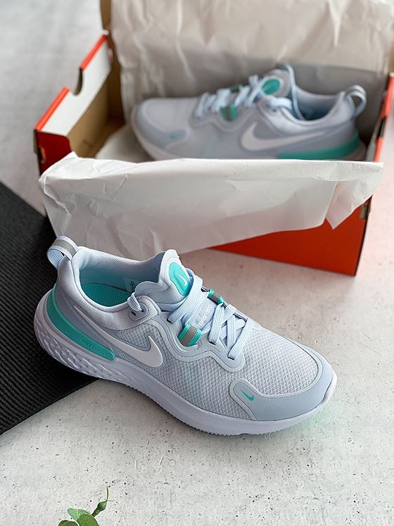 Nike React Miler Football Grey/ White-Aurora Green