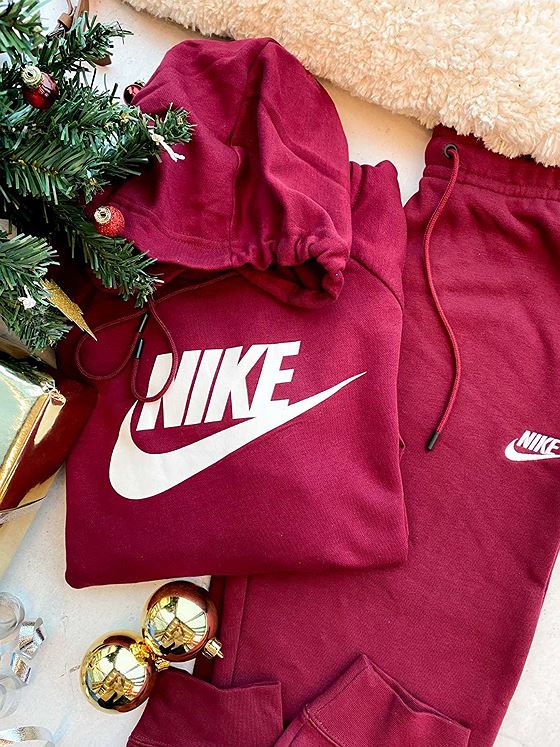 Nike Essential Hoodie Dark Beetroot/ White