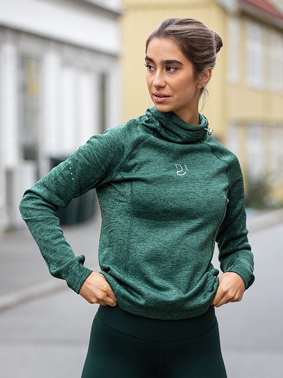 Johaug Verve turtleneck Long Sleeve Smoke Pine Green
