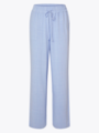 Selected Femme Viva Gulia Mid Waist Long Linen Pant Blue Heron