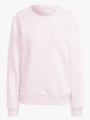 adidas 3-Stripes Fleece Crew Pink / White
