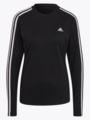 adidas 3-Stripes Long Sleeve Black / White