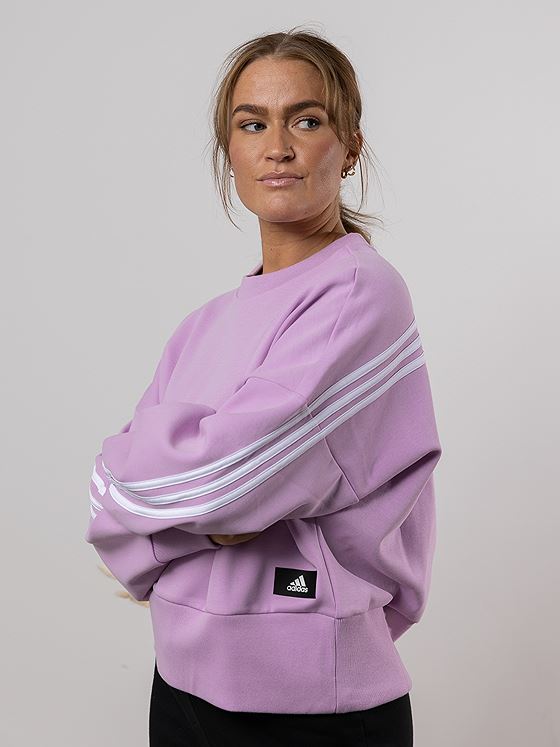 adidas Future Icons 3-Stripes Crew Purple