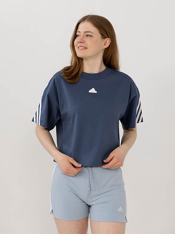 adidas FI 3-Stripes Tee Blå