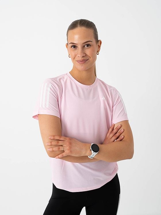 adidas Own The Run Bar Tee Rosa