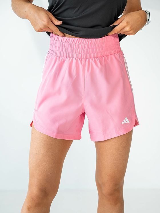 adidas Pacer Woven High Short Pink / White