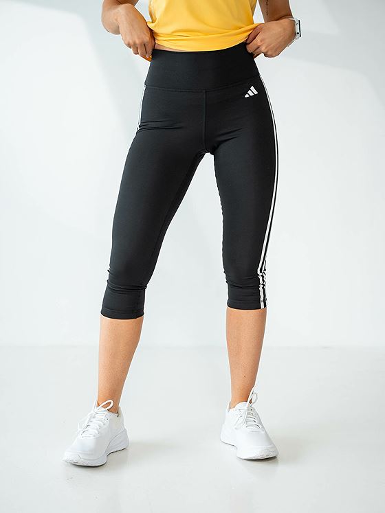 adidas TE 3-Stripes 3/4 Tight Black