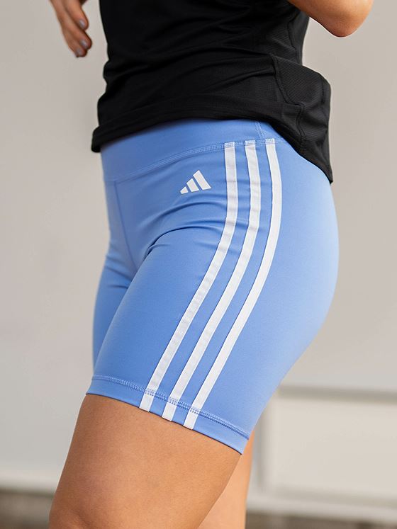 adidas Training Essentials 3-Stripes Bike Short Blue Fusion