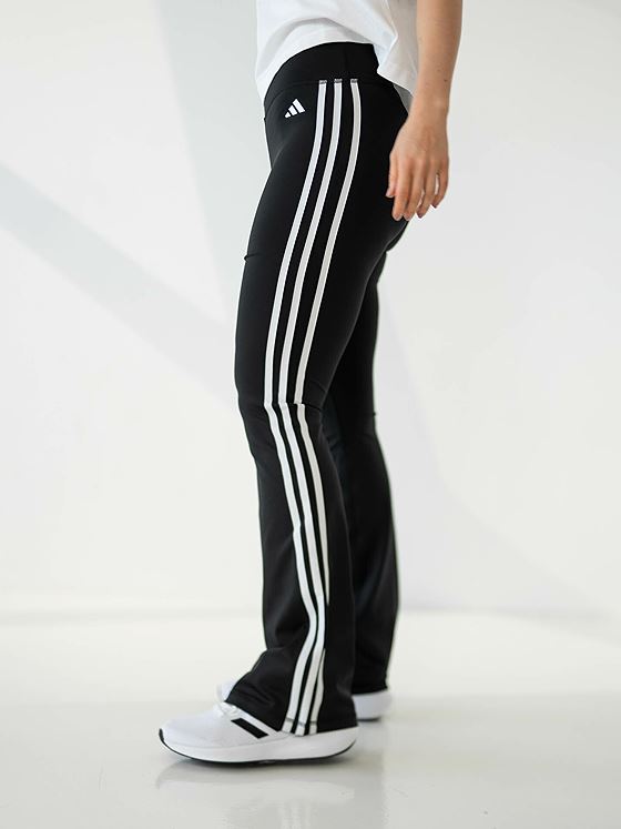adidas 3-Stripes Flared Pant Black