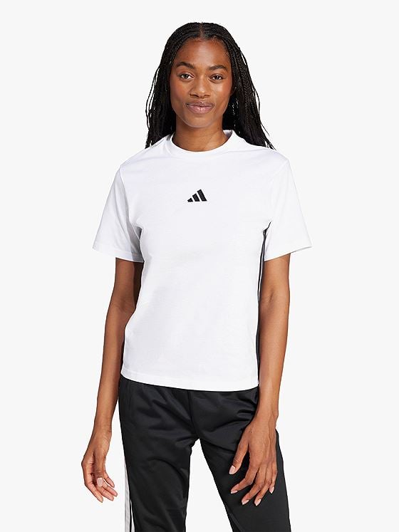 adidas 3-Stripes SJ Tee WHITE/BLACK