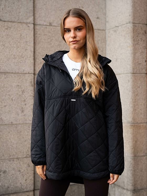 Aim'n Oversized Quilted Anorak Black