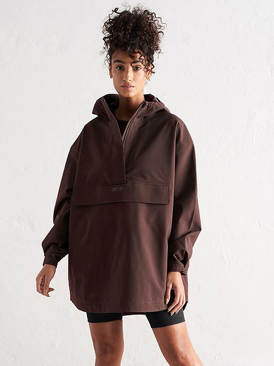 Aim'n Oversized Anorak Cacao