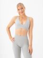 Aim'n Shape Seamless Cross Back Bra Grey Melange