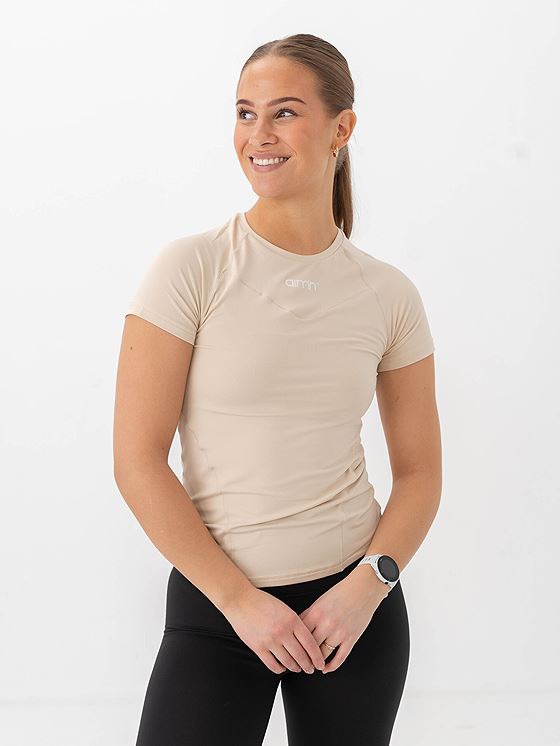 Aim'n Soft Basic Short Sleeve Cafe au Lait