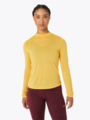 Asics Mock Neck Run Long Sleeve Top Tiger Yellow