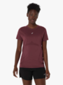 ASICS Road Seamless Short Sleeve Top Dark Currant/Port Royal