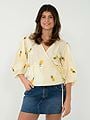 A-View Rebekka Fruit Blouse Sand/yellow