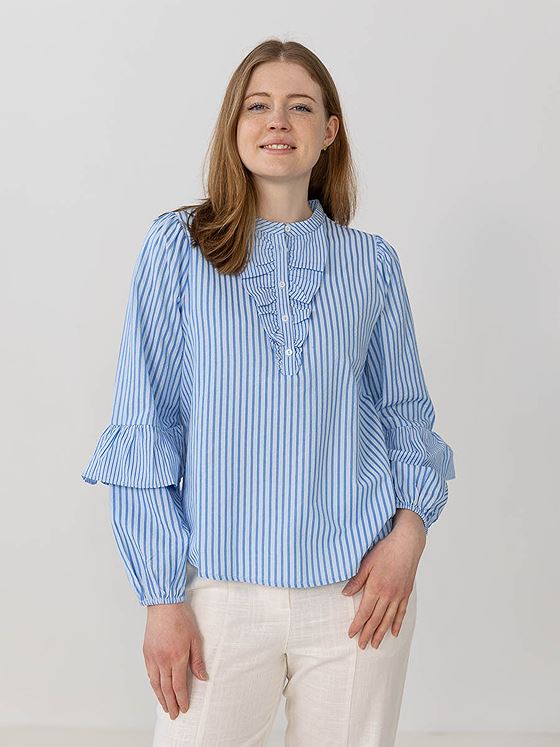 A-View Karin blouse Blue/White