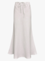 A-View Linen maxi skirt White