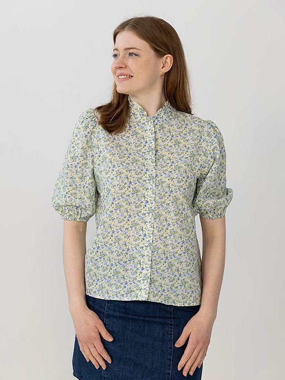 A-View Tiffany short sleeve shirt Pale Mint / Off White