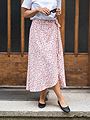 A-View Peony Wrap Skirt Rose/Pink