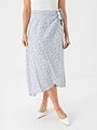 A-View Peony Wrap Skirt Blue / White