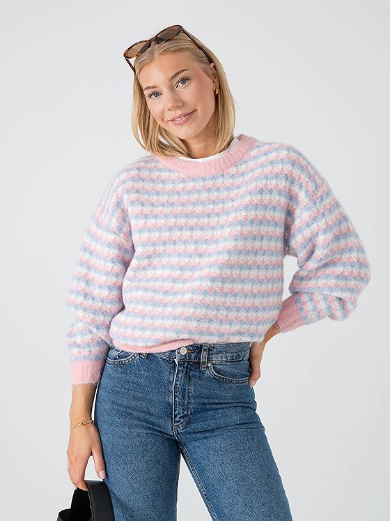 A-View Sassi Knit Pullover Rose / Blue