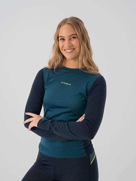 Dæhlie Performance Wool Long Sleeve Teal