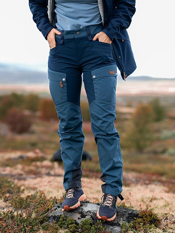 Bergans Nordmarka Favor Outdoor Pants Women Orion Blue / Smoke Blue